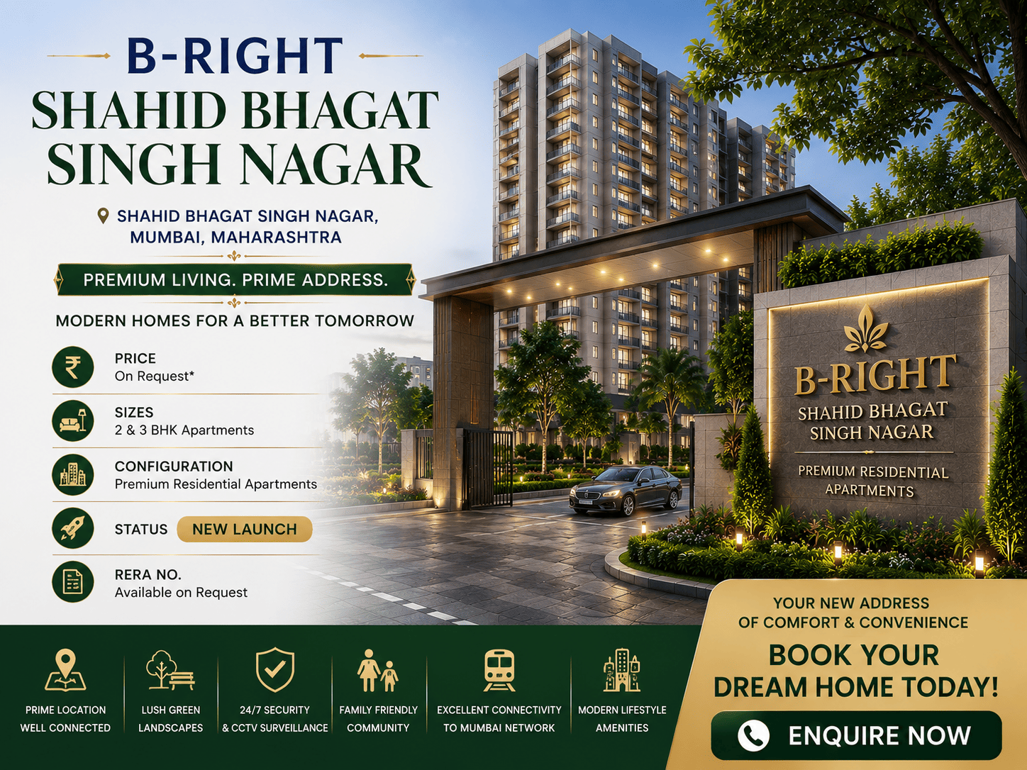B-Right Shahid Bhagat Singh Nagar - Premium Apartments Mumbai
